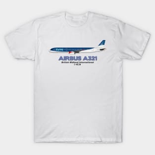 Airbus A321 - British Midland International T-Shirt